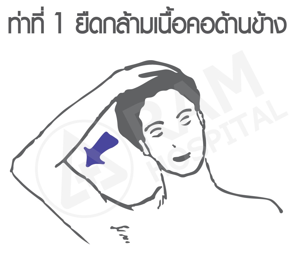 ท่าบริหารแก้ปวดคอ