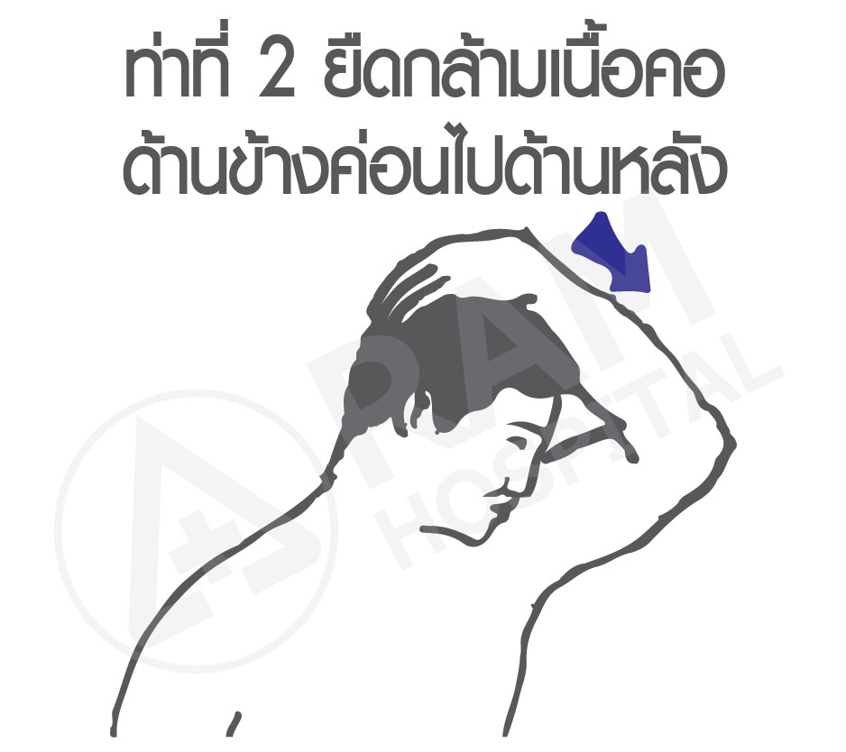 ท่าบริหารแก้ปวดคอ