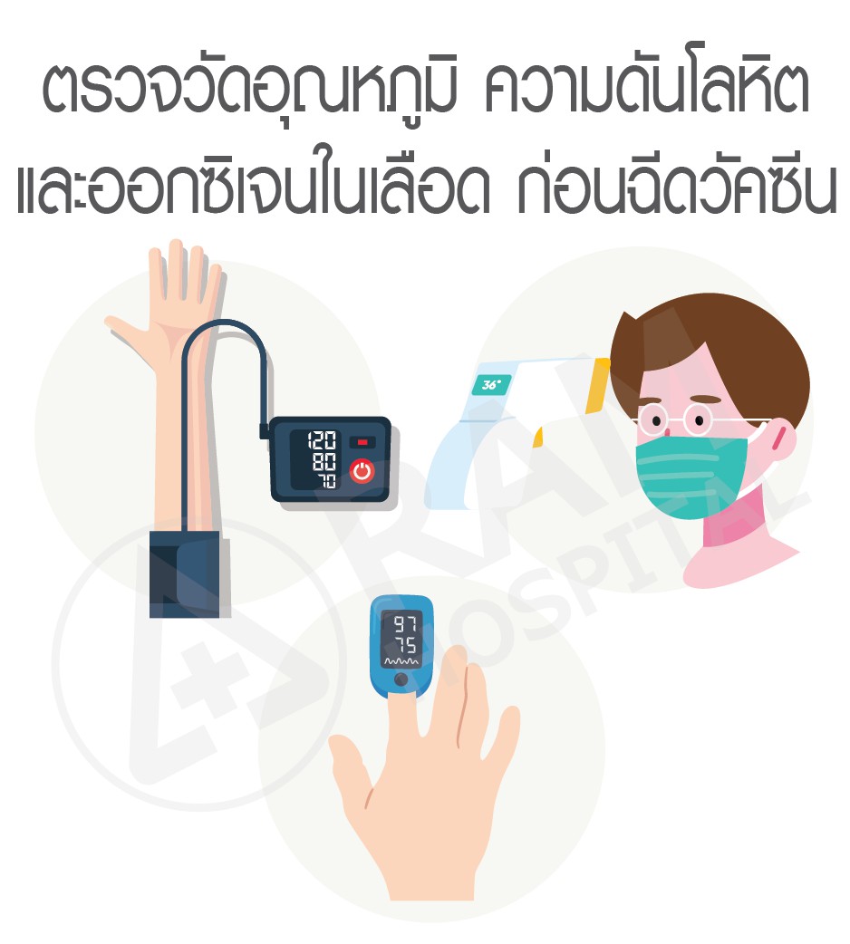 ดูแลสุขภาพ ก่อนและหลังเข้ารับวัคซีนโควิด