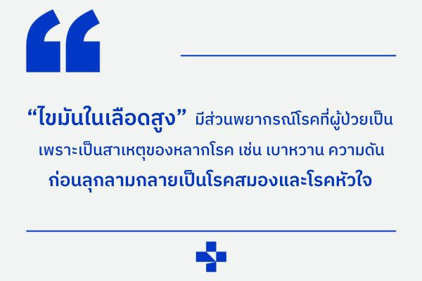 ไขมันในเลือดสูง