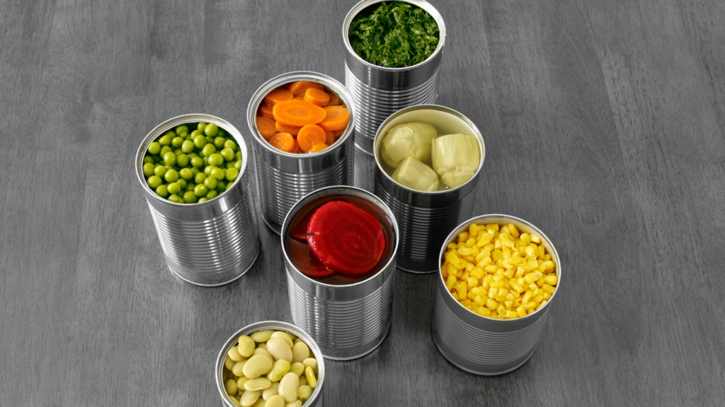 Canning food as a method of food preservation